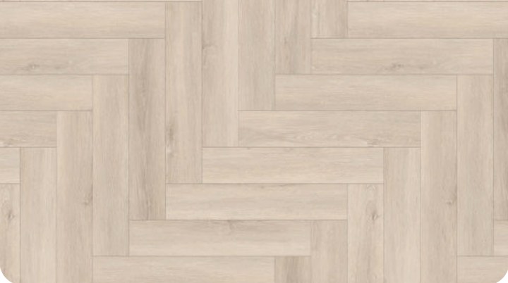 deZIGN Herringbone Caspian Oak vinyl décor sample